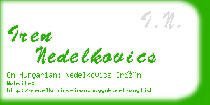 iren nedelkovics business card